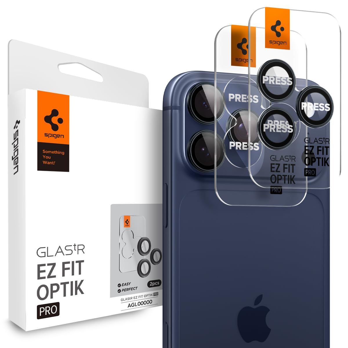 Spigen iPhone 17 Pro Max / 17 Pro Lens Protector – Optik Pro EZ Fit - Deep Blue - duplicate repair