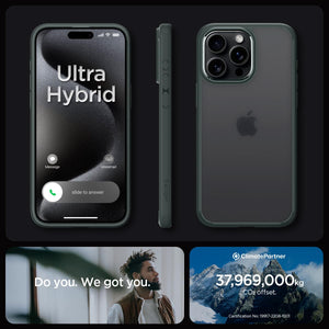 Spigen Ultra Hybrid case for iPhone 15 Pro Max in Frost Green – detail image 6