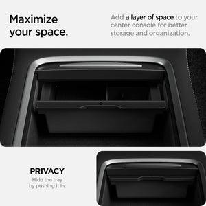Spigen Tesla Model Y Model 3 console organizer fitment guide