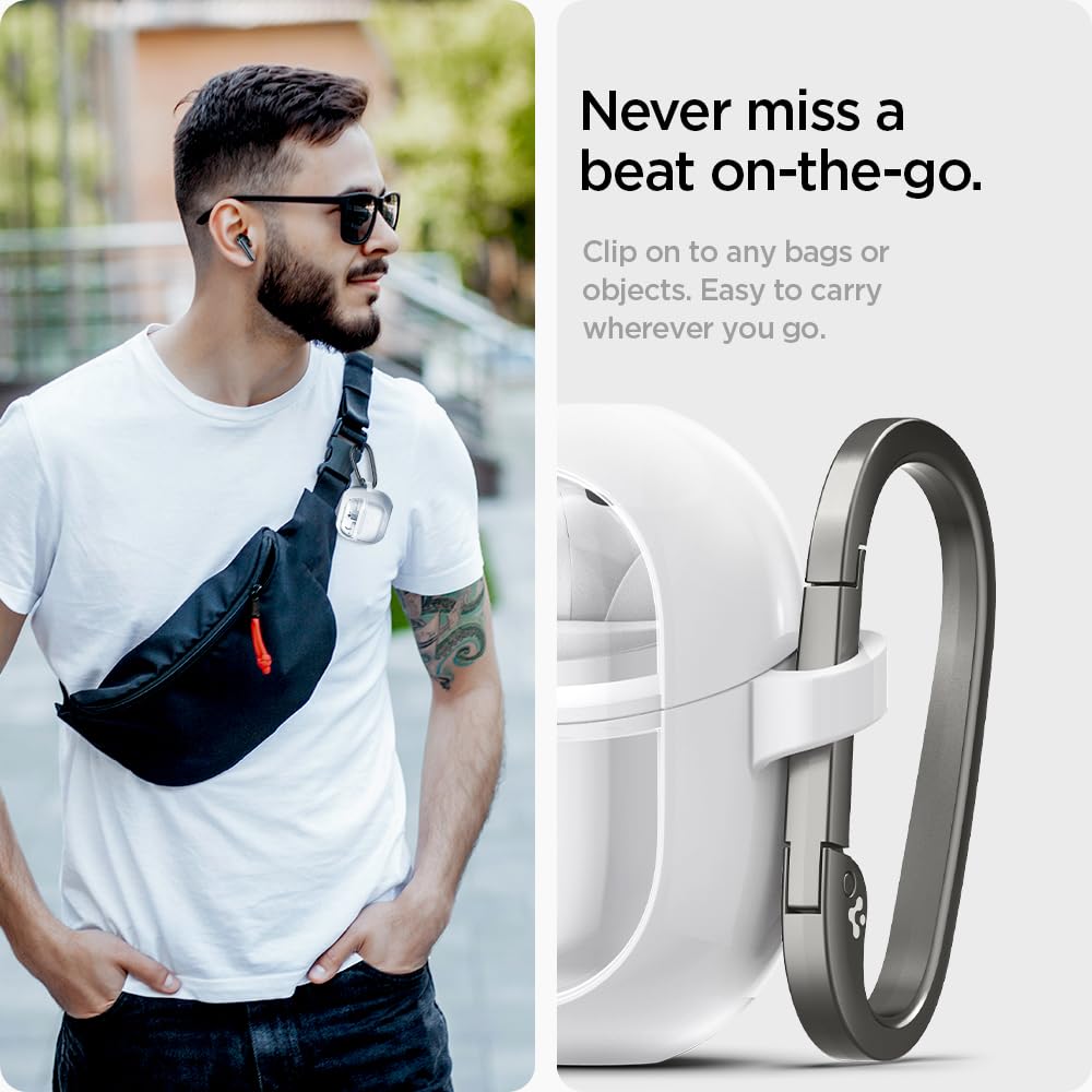 Spigen Galaxy Buds 3 FE / Buds 3 Pro / Buds 3 Case - Ultra Hybrid - Jet White - image 5