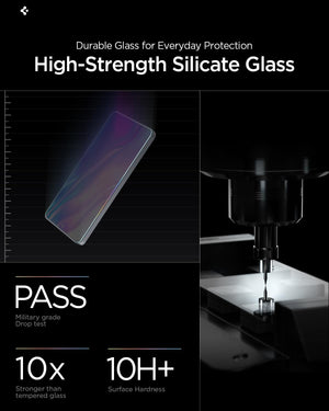Spigen Galaxy S26 Plus Privacy Screen Protector - AluminaCore Glas.tR EZ Fit (2 Pack) - Privacy - AGL11081 - image 6