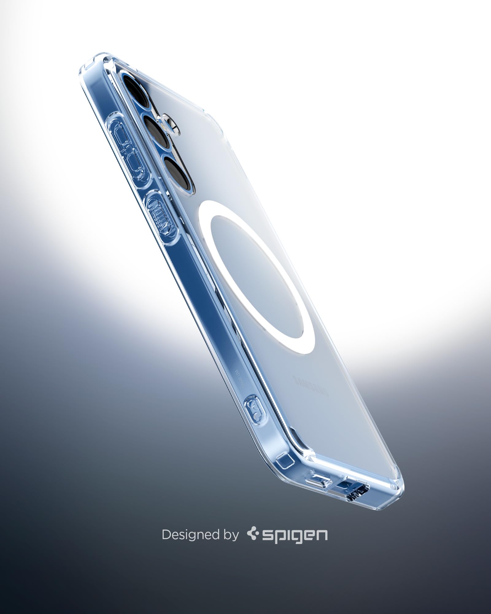 Spigen Galaxy S25 Case - Ultra Hybrid MagFit - Clear White - image 5