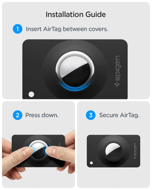 Spigen AirTag Air Fit 2 Slim Wallet Holder - installation guide