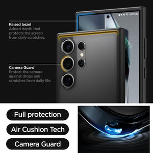 Spigen Galaxy S24 Ultra / S24 Plus / S24 Case - Ultra Hybrid - Frost Black - ACS07296 - image 5