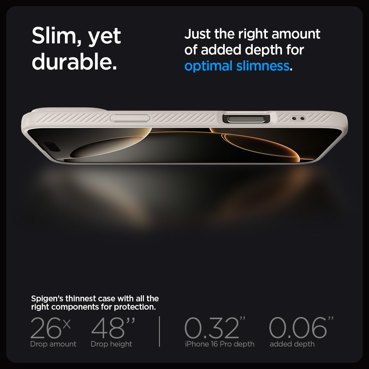 Spigen iPhone 16 Pro Case – Liquid Air - Natural Titanium - image 7
