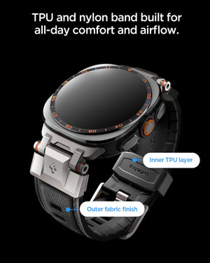 Spigen Galaxy Watch Ultra 2 & Ultra 47mm Band - DuraPro Armor - Black - image 4