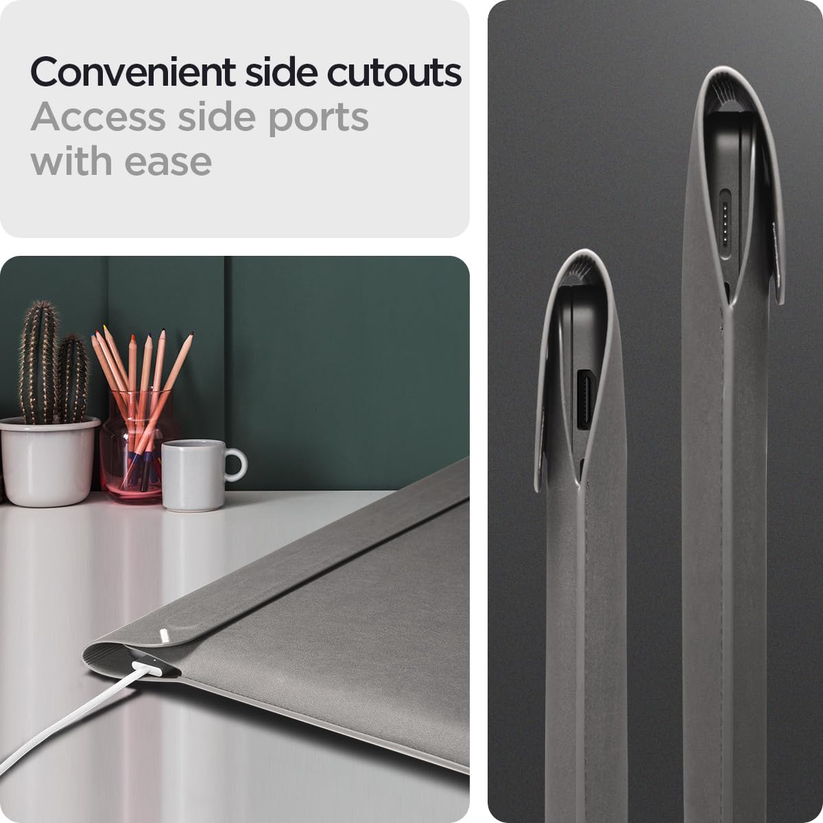Spigen Valentinus 16-Inch Laptop Sleeve - City Gray - image 4