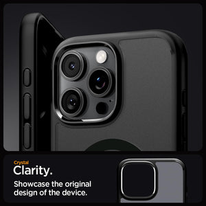 Spigen iPhone 16 Pro Case – Ultra Hybrid (MagFit) – Frost Black – detail image 4