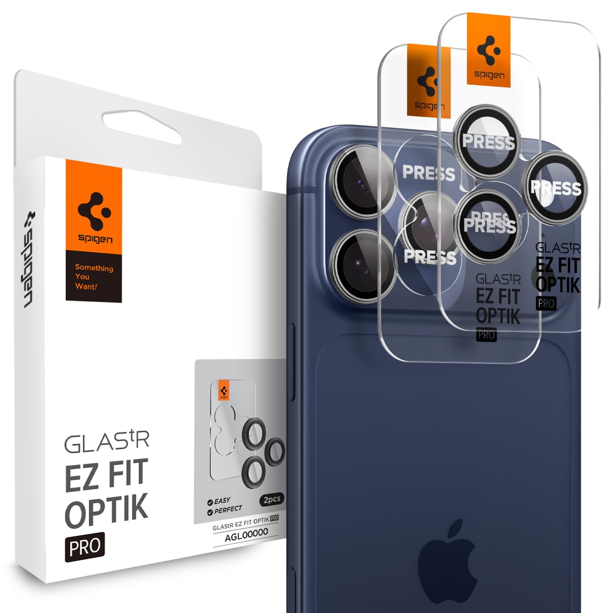 Spigen iPhone 17 Pro Max / 17 Pro Lens Protector – Optik Pro EZ Fit - Gray - duplicate repair