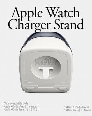 Spigen Apple Watch Ultra 3/2/1, Series 11/10/9/8/7/SE Charger Stand - Classic C1 - Graphite - image 2