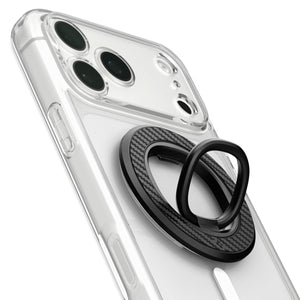 Spigen O-Mag MagFit+ MagSafe Phone Grip with Stand - Black - image 1