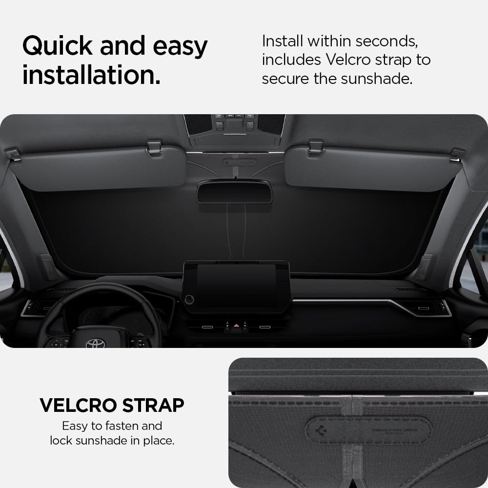 Spigen CryoShade Car Sunshade for Toyota RAV4 and RAV4 Prime - Silver - image 3