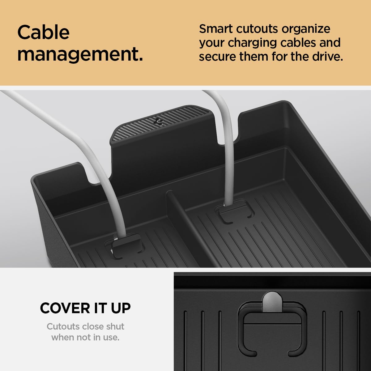 Spigen Rivian R1T and R1S Center Console Organizer - Black - image 4