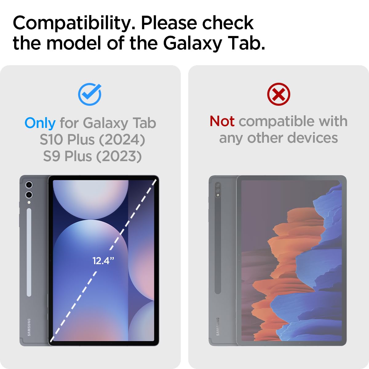 Spigen Galaxy Tab S10 Plus / S9 Plus Case - Tough Armor Pro - Black - image 2