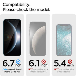 Spigen iPhone 12 Pro Max Screen Protector – GLAS.tR EZ Fit - Amazon restore image 2