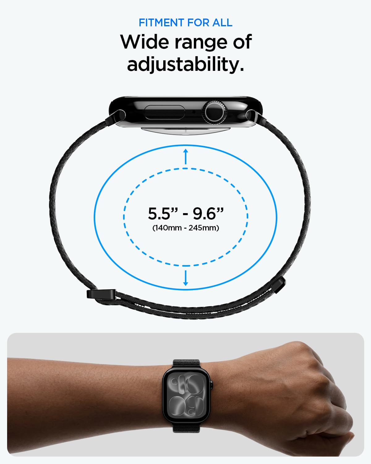 Spigen WBF01 black Apple Watch band package view