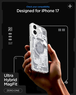 Spigen iPhone 17 Case – Ultra Hybrid Zero One (MagFit) - Zero One White - image 2