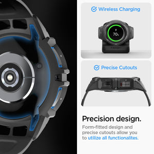 Spigen Galaxy Watch 6 Classic 47mm Case + Band - Rugged Armor Pro - Black - Black - image 7