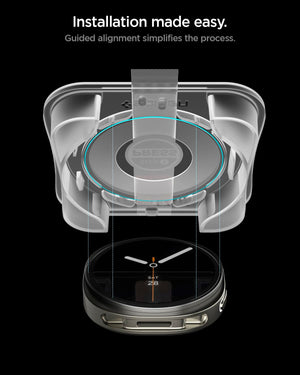 Spigen Galaxy Watch 9 / 8 40mm Screen Protector - Glas.tR EZ Fit (2 Pack) - Clear - image 5