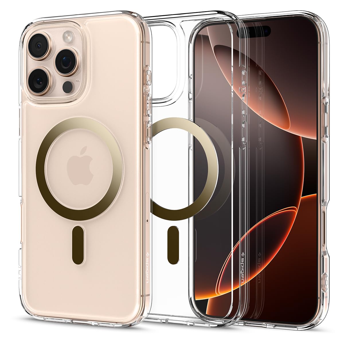Spigen iPhone 16 Pro Case – Ultra Hybrid (MagFit) – Gold – main image