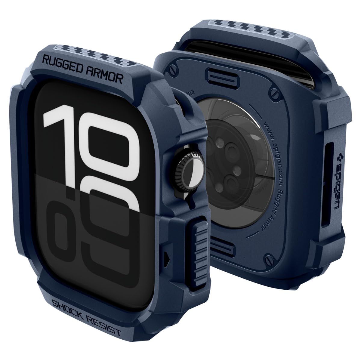 Spigen Rugged Armor 2 Apple Watch Series 11/10 42mm case in Navy Blue