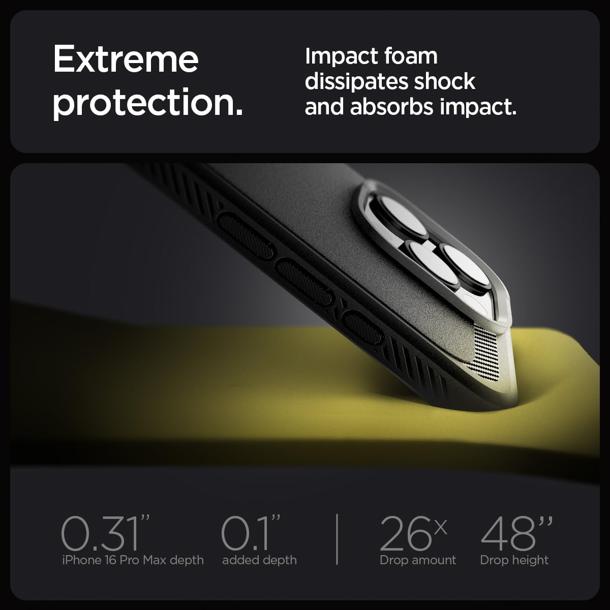 Spigen iPhone 16 Pro Max Case – Rugged Armor (MagFit) - Amazon US image 5