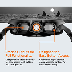 Spigen Galaxy Watch Ultra 2 47mm Case with Glass - Thin Fit 360 - Black - image 7