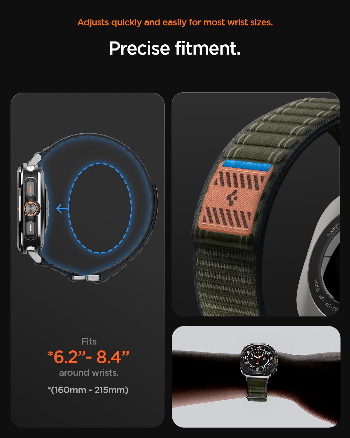Spigen Galaxy Watch Ultra 2 & Ultra 47mm Band - WBF0 - Green - image 4