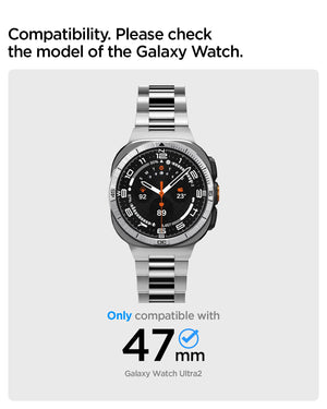 Spigen Galaxy Watch Ultra 2 47mm Bezel Ring - Bezel Tune - Silver - image 2