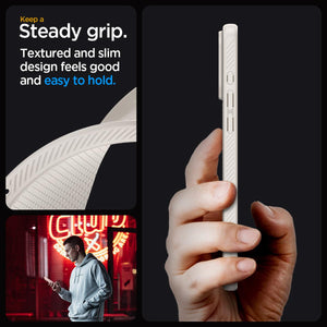 Spigen Liquid Air case for iPhone 15 Pro in Natural Titanium – alternate detail 3
