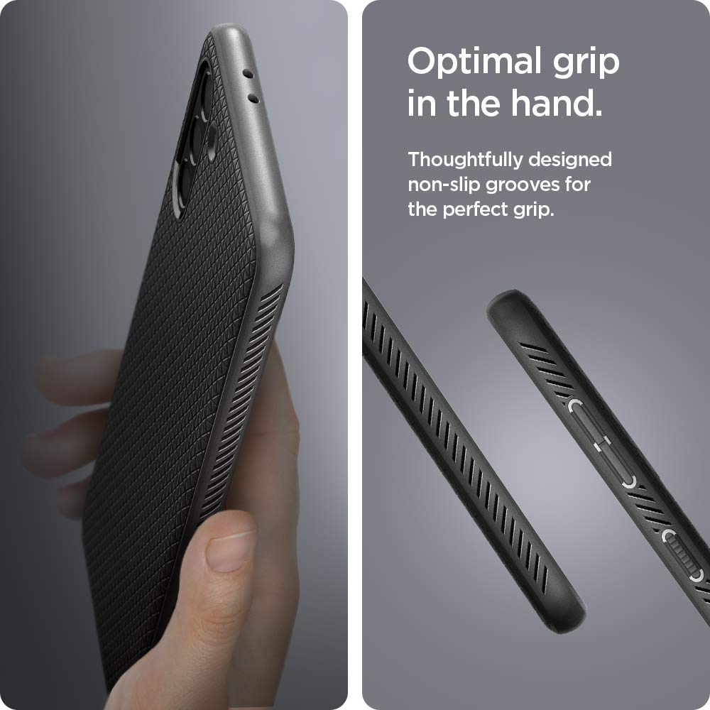 Spigen Galaxy S21 Plus Case - Liquid Air - Matte Black - image 6