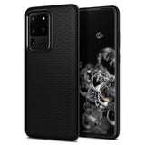 Spigen Galaxy S20 Ultra Case - Liquid Air - Matte Black - image 1