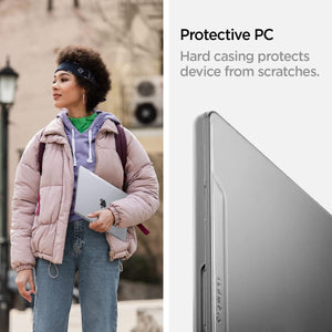 Spigen MacBook Pro 16-inch Airskin case - Crystal Clear - ACS04210 - image 5