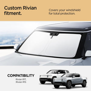 Spigen CryoShade Car Sunshade for Rivian R1T and R1S - Silver - image 2