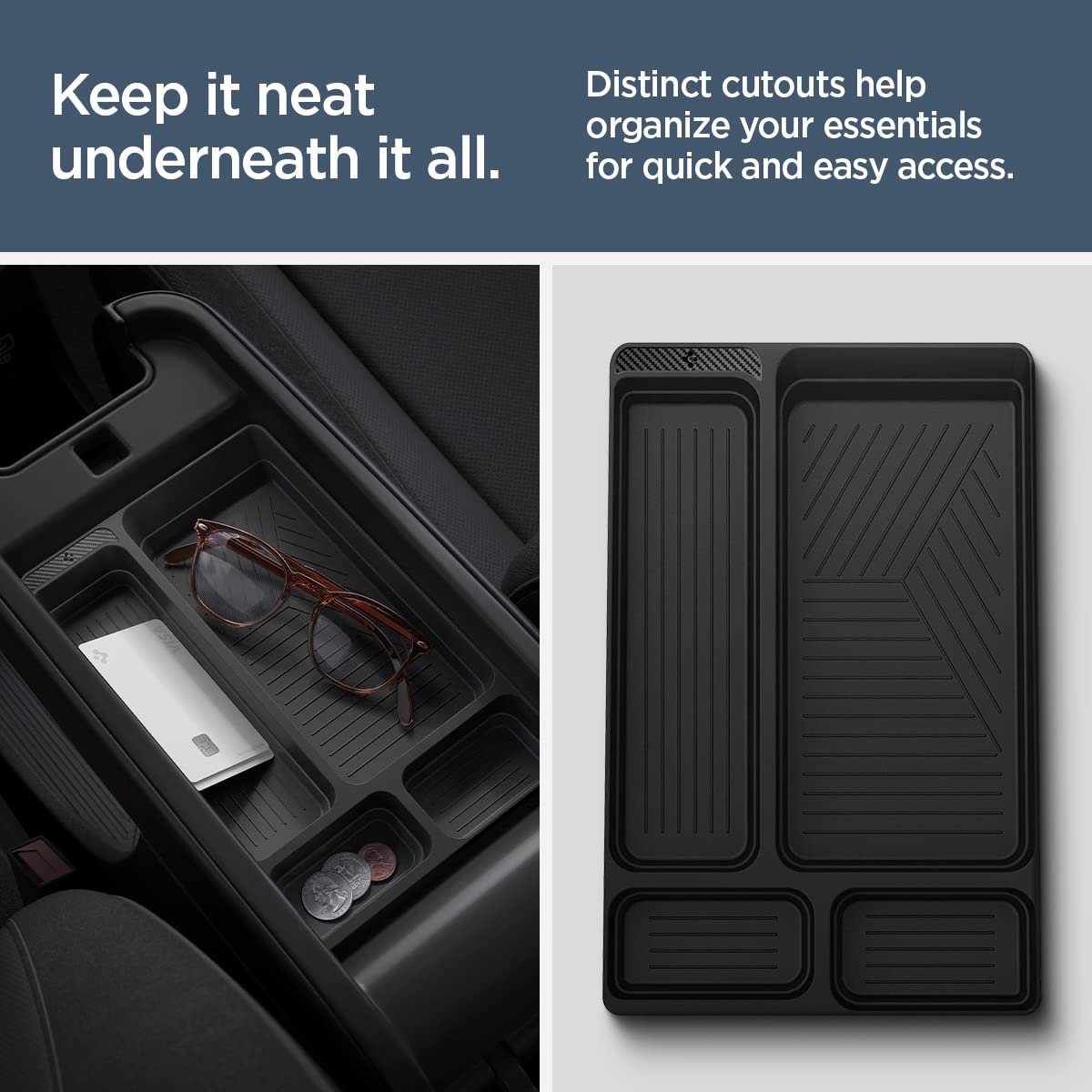 Spigen Hyundai Ioniq 5 Center Console Organizer - Black - image 3