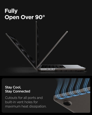 Spigen MacBook Pro 16-inch Airskin case - Frost Black - ACS11527 - image 5