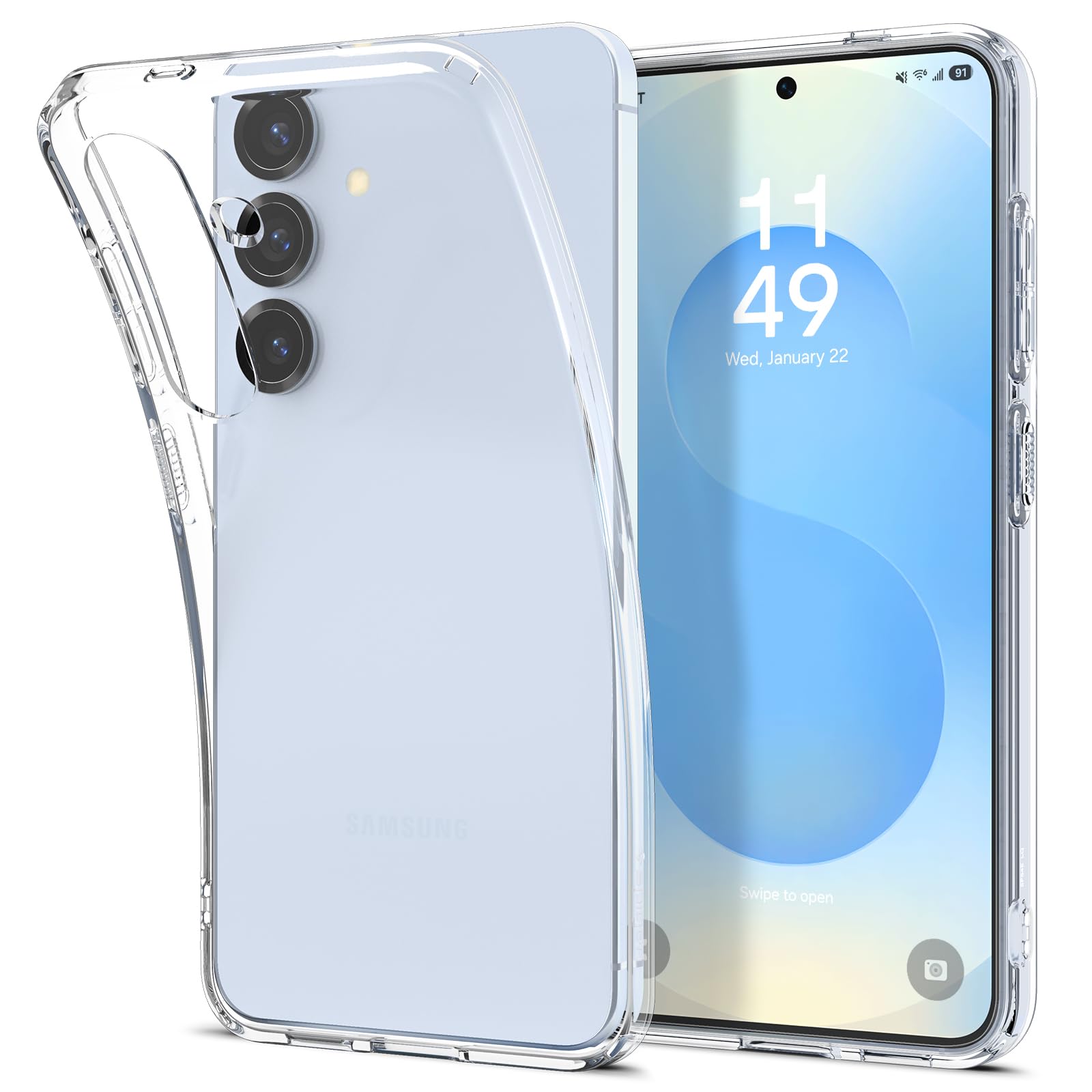 Spigen Galaxy S25 Plus Case - Liquid Crystal - Crystal Clear - ACS08974 image 1