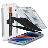 Spigen iPhone 14 Plus and 13 Pro Max Screen Protector GLAS.tR EZ Fit Privacy (2 Pack) - Privacy - image 1