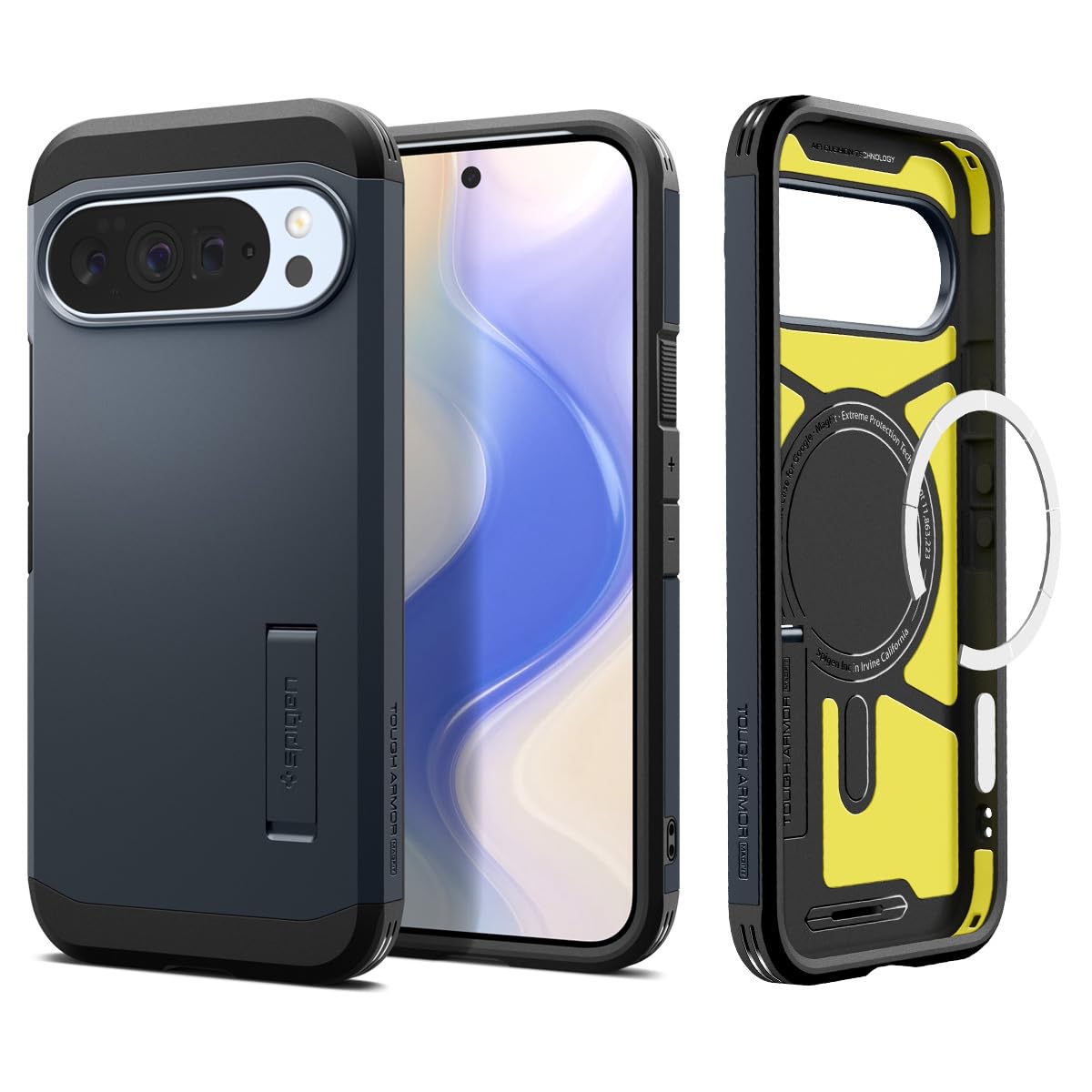 Spigen Tough Armor MagFit Google Pixel 10 Pro / Pixel 10 Kickstand Case - Metal Slate - image 1