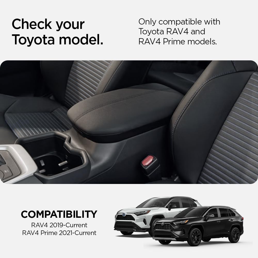 Spigen Toyota RAV4 and RAV4 Prime Console Organizer - Black - image 2