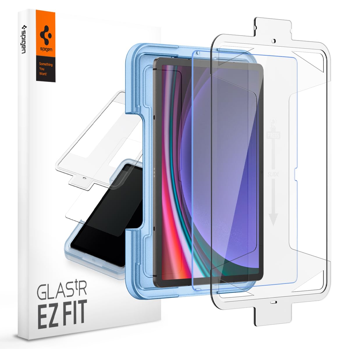 Spigen Galaxy Tab S10 Lite / S10 FE / S9 FE / S9 Screen Protector - Glas.tR EZ Fit Tempered Glass - Clear - image 1