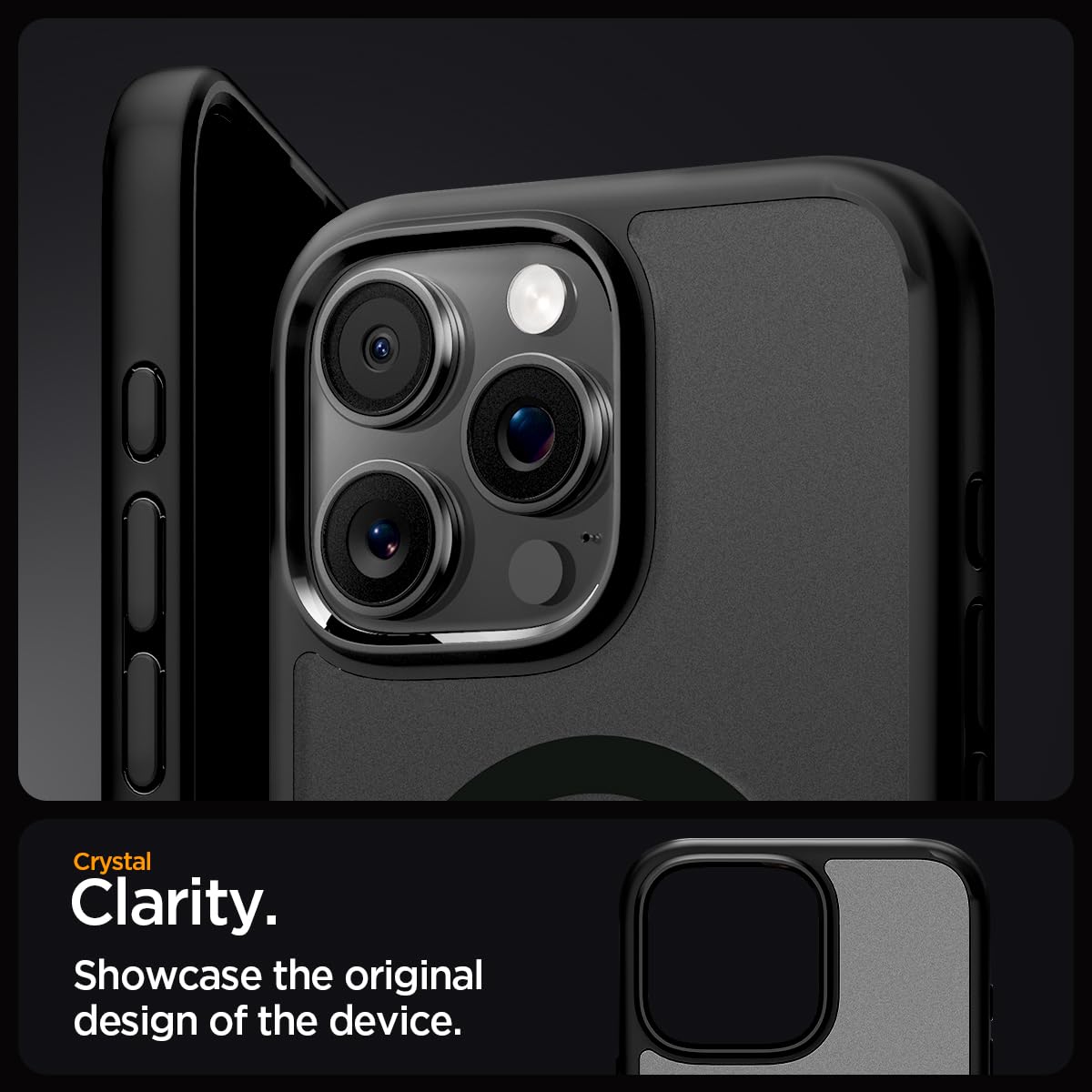 Spigen iPhone 16 Pro Max Case – Ultra Hybrid (MagFit) – Frost Black – detail image 2