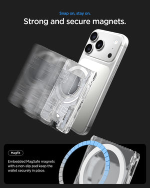 Zero One White MagFit wallet magnet and grip details