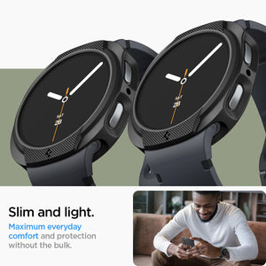 Spigen Galaxy Watch 8 44mm Case - Liquid Air - Matte Black - Matte Black - image 7