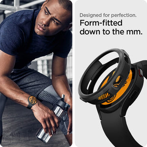 Spigen Galaxy Watch 5 / 4 44mm Case - Liquid Air - Matte Black - ACS03138 - image 6