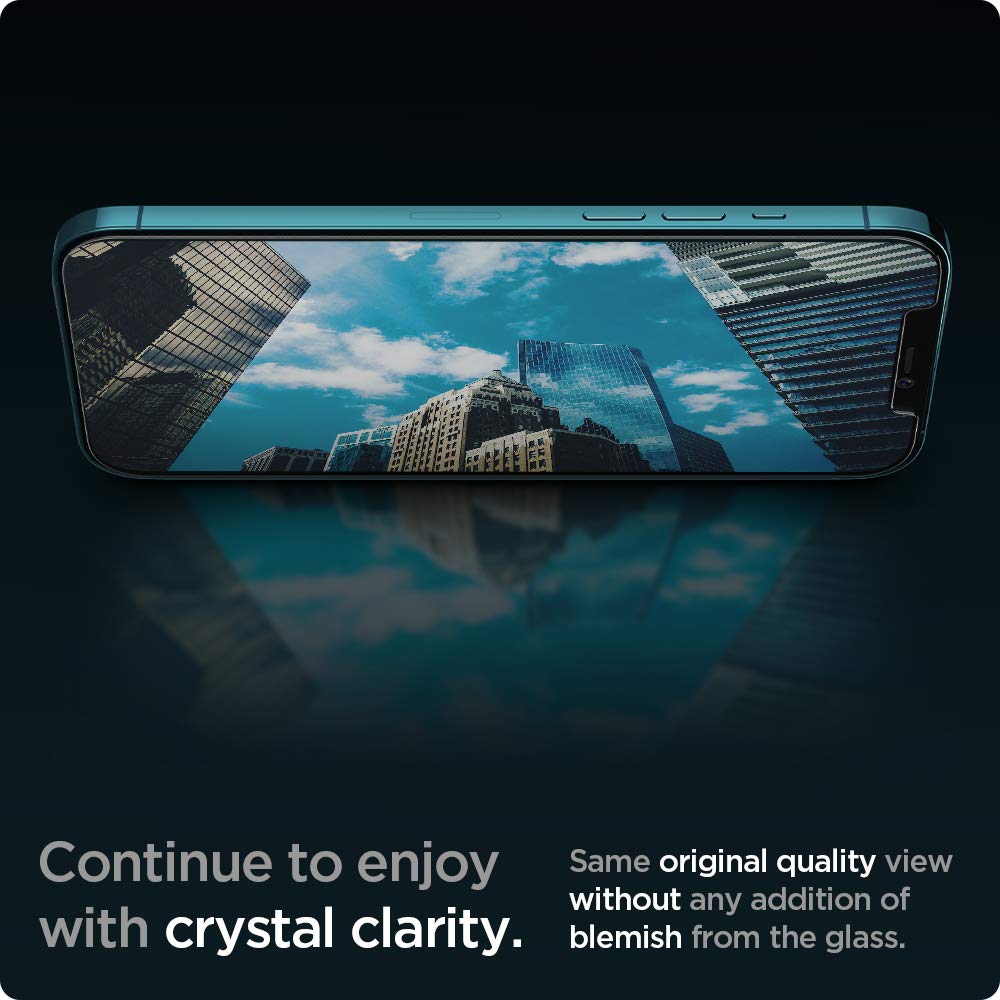 Spigen iPhone 12 Pro Max Screen Protector – GLAS.tR EZ Fit - Amazon restore image 6