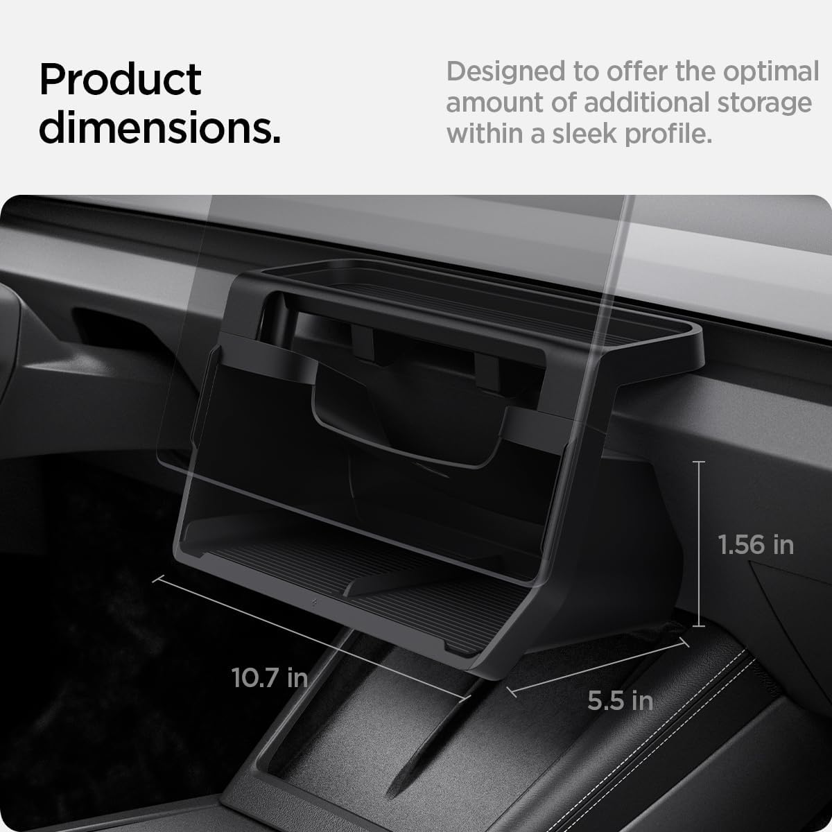 Spigen Tesla Model 3 / Model Y Organizer Under Screen Storage view 2