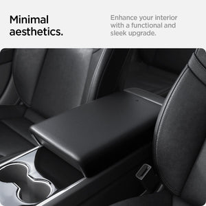 Spigen Tesla center console armrest cover black view 3