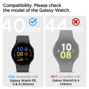 Spigen Galaxy Watch FE / 5 / 4 40mm Case + Band - Rugged Armor Pro - Charcoal Gray - ACS03165 - image 2