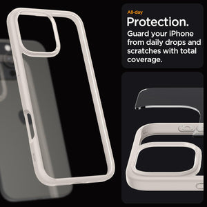 Spigen iPhone 16 Series Case – Ultra Hybrid - Natural Titanium